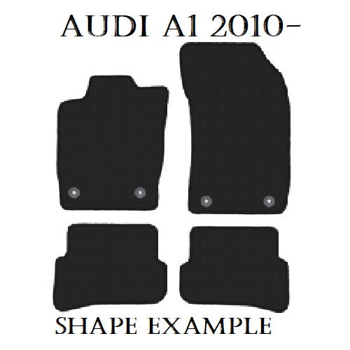 Tailored velour car mats for Audi A1 (2010-2018)