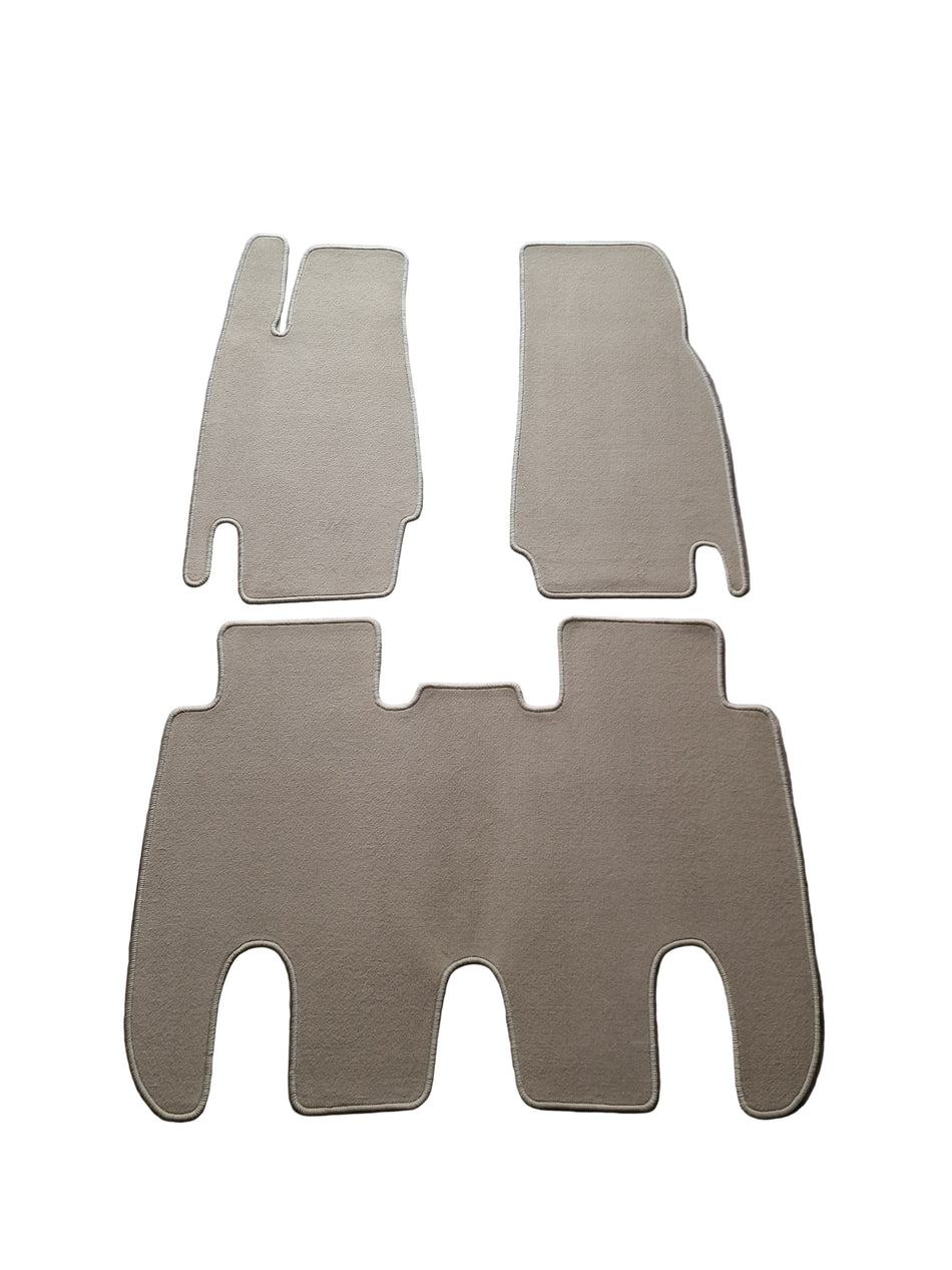 Tailored velour car mats for TESLA MODEL X