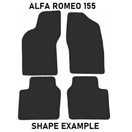 Tailored velour car mats for Alfa Romeo 155 (1992-1997)