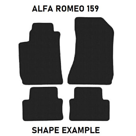 Tailored velour car mats for Alfa Romeo 159 (2005-2011)