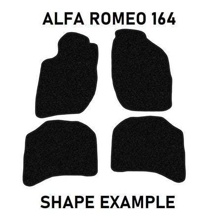 Tailored velour car mats for Alfa Romeo 164 (1988-1997)