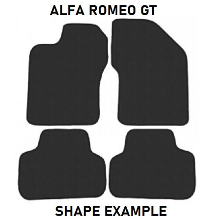 Tailored velour car mats for Alfa Romeo GT (2004-2010)