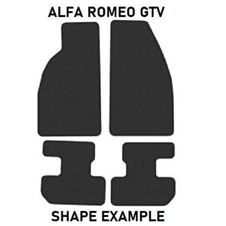 Tailored velour car mats for Alfa Romeo GTV (1995-2005)