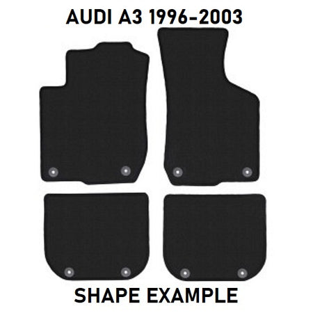 Tailored velour car mats for Audi A3 (1996-2003)