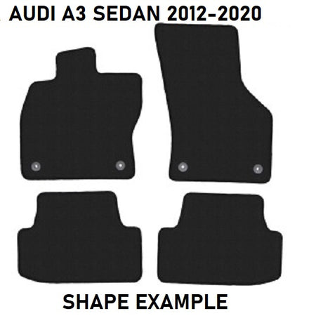 Tailored velour car mats for Audi A3 (2012-2020)