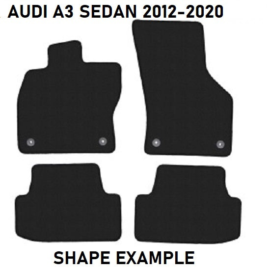 Tailored velour car mats for Audi A3 (2012-2020)