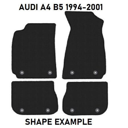 Tailored velour car mats for Audi A4 B5 (1994-2001)