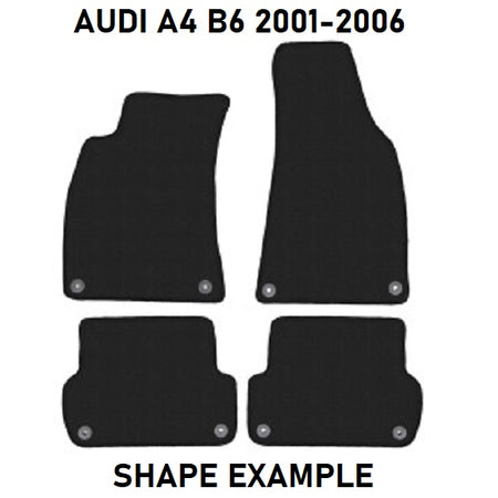 Tailored velour car mats for Audi A4 B6 CABRIO (2001-2006)