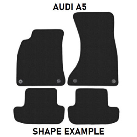 Tailored velour car mats for Audi A5 CABRIO (2009-2016)
