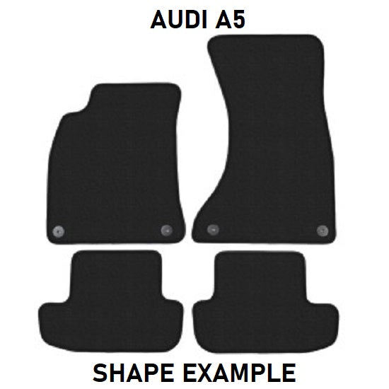 Tailored velour car mats for Audi A5 CABRIO (2009-2016)