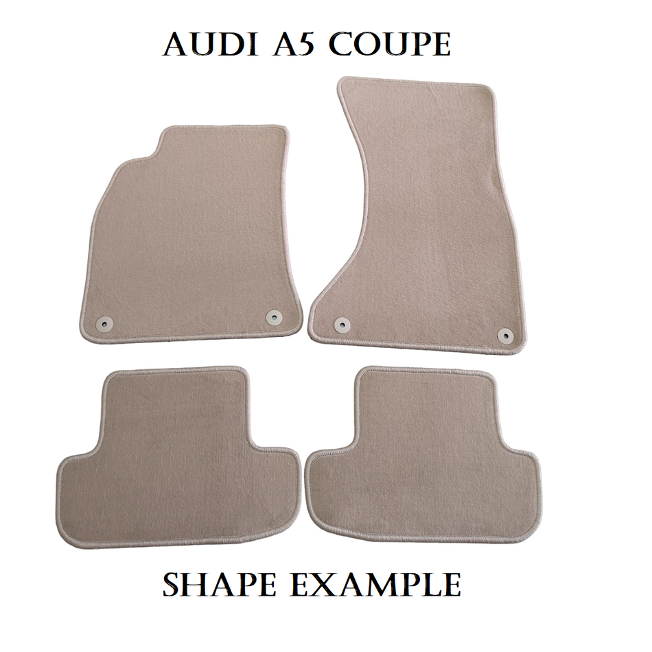 Tailored velour car mats for Audi A5 COUPE 8T3 (2007-2016)