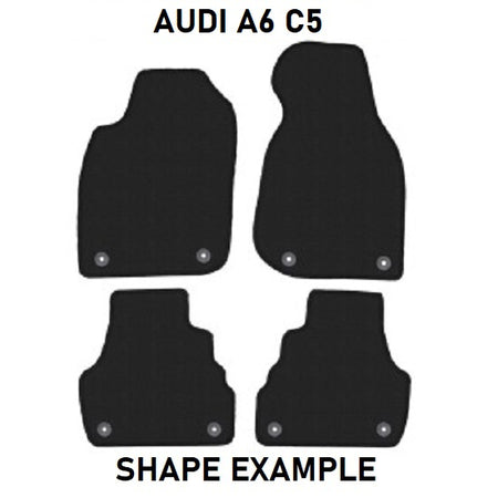 Tailored velour car mats for Audi A6 C5 (1997-2001)