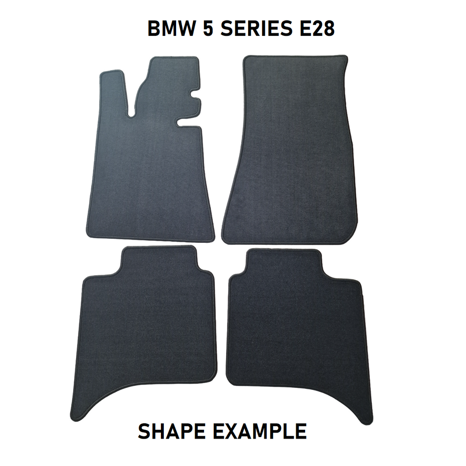 Tailored velour car mats for BMW 5 SERIES E28 (1981-1987)