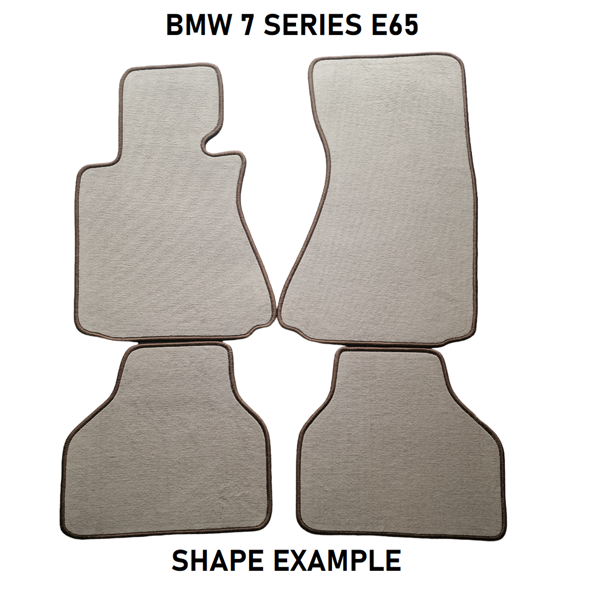 Tailored velour car mats for BMW 7 SERIES E65 (2001-2008)