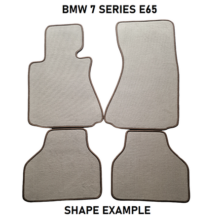 Tailored velour car mats for BMW 7 SERIES E65 (2001-2008)