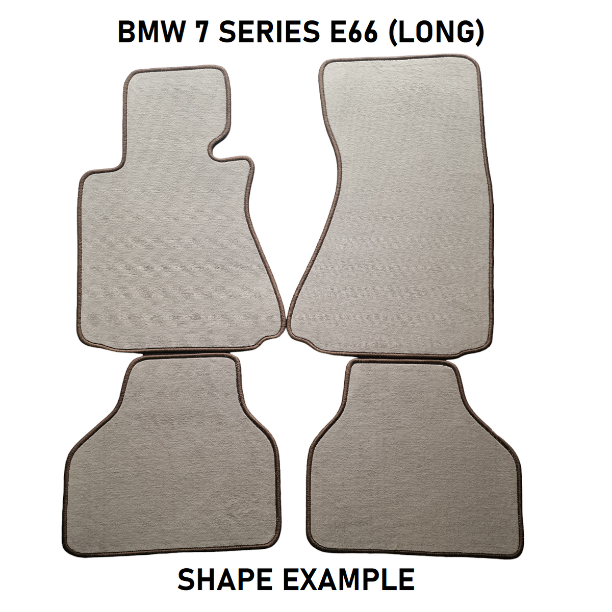 Tailored velour car mats for BMW 7 SERIES LONG E66 (2001-2008)