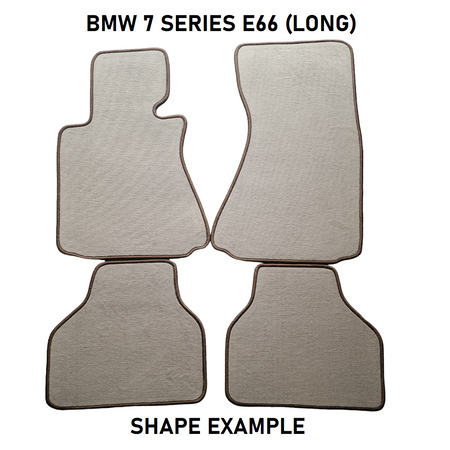Tailored velour car mats for BMW 7 SERIES LONG E66 (2001-2008)