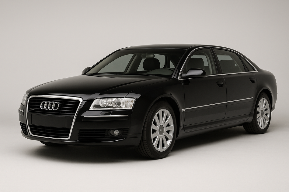 Tailored velour car mats for Audi A8 D3 LONG (2002-2010)