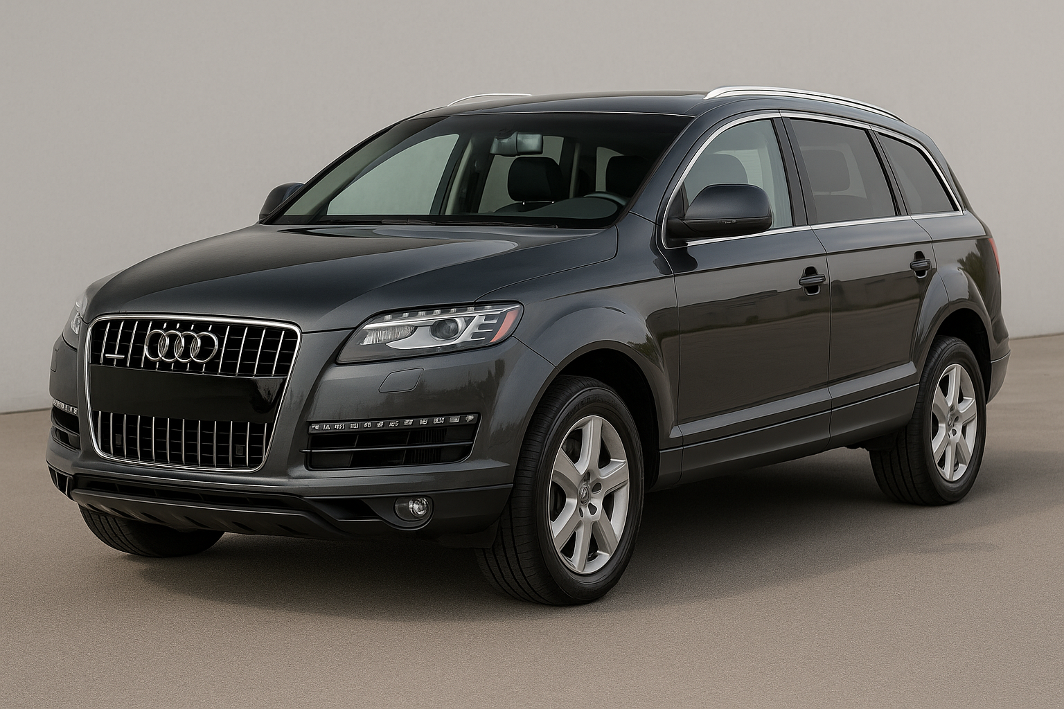 Tailored velour car mats for Audi Q7 2006-2015, 7 SEAT MODEL