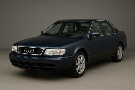 Photo of Audi S6 model year 1994-1998. Photo from passenger and front side corner
